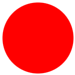 A single red dot